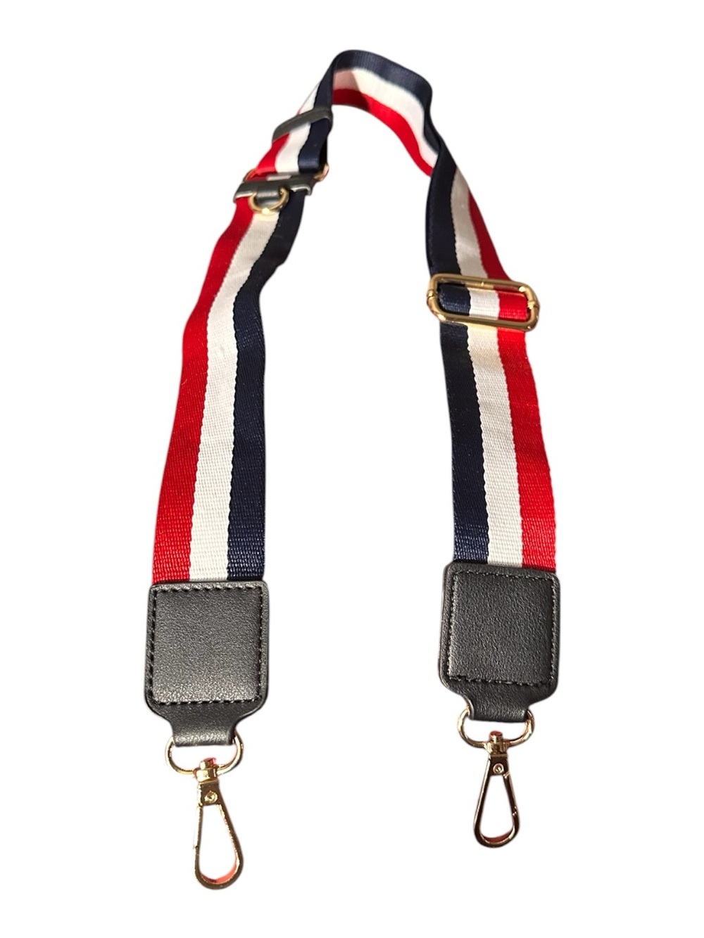Striped Red White Navy Adjustable Bag Strap